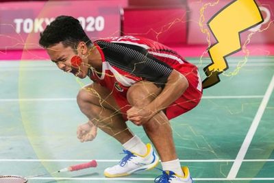 Momen Selebrasi Ginting Kembali Dijadikan Meme oleh BWF, Kali Ini Diedit Seperti Pikachu