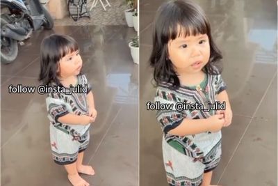 Mengharukan! Lama Berpisah, Bocah Perempuan Ini Menangis saat Bertemu Ayahnya