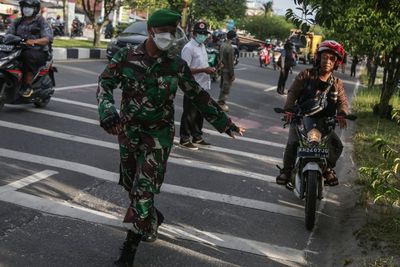 FOTO: Operasi Yustisi Perpanjangan PPKM di Palangkaraya