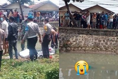 Geger! Mayat Wanita Cantik Mengambang di Kali Teluknaga Tangerang, Pakai Gaun Warna Tosca