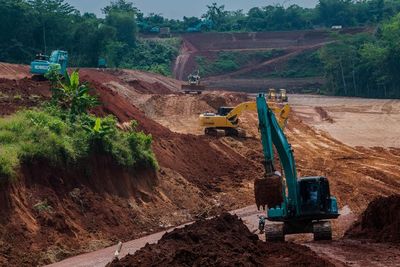 FOTO: Pembebasan Lahan Tol Serang-Panimbang