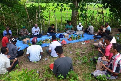 FOTO: Tradisi Kenduri Saat Padi Tumbuh Dara