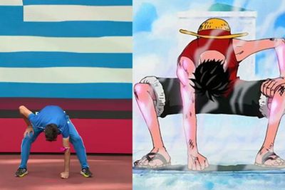 Atlet Yunani Tirukan Gaya Gear Second Luffy One Piece, Sukses Dapat Emas