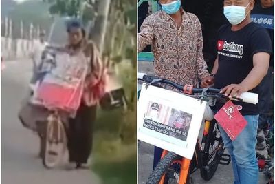 Aksi Heroik Kang Emon Sang Penjual Mainan Menghasilkan Sepeda Baru & Uang 1 Juta 300 Ribu