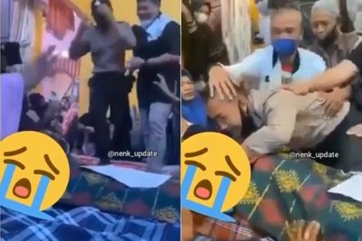 Penuh Haru! Bintara Ini Berlari Peluk & Cium Jenazah Ayahnya, Seminggu Setelah Lulus Polri