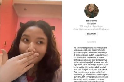 Siswi yang Kick Gurunya saat Kelas Online Minta Maaf & Beri Klarifikasi: Gak Ada Niatan