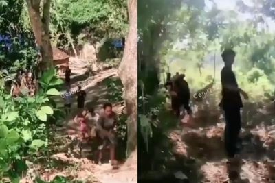 Viral! Sejumlah Warga Ini Berlarian Naik ke Atas Gunung, Diduga Takut Disuntik Vaksin