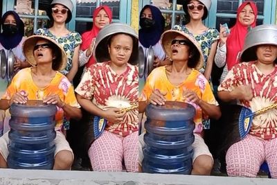 Ngakak! Viral Video Aksi Kocak Emak-emak Lenteng Agung yang Bikin Netizen Terhibur