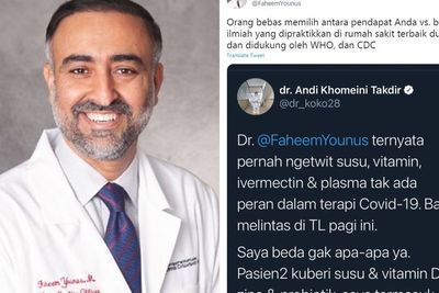 Kala Dokter AS Faheem Younus Perang Pendapat Soal Terapi Covid-19 dengan Dokter Indonesia