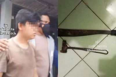 Gempar! Pemuda di Palembang Bacok Ayah Kandung Pakai Palu & Parang, Tak Terima Ibu Disiksa