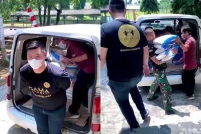 Viral, Aksi Sultan Banten yang Berbagi 2 Ton Karung Beras Tuai Pujian Netizen: Gini Dong!