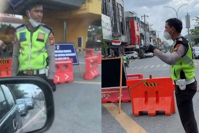 Viral Pria Tak Dikasih Lewat Karena Penyekatan Sampai Disumpahi Kecelakaan oleh Polisi