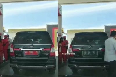 Viral, Plat Mobil Berubah dari Warna Merah ke Hitam di SPBU, Netizen Heboh: Kok Bisa?