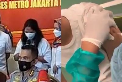 Akui Lalai, Tersangka Penyuntikan Vaksin Kosong di Pluit Minta Maaf Nangis Sesenggukan