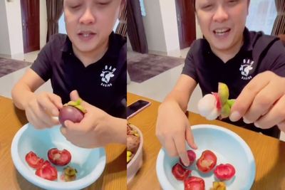 Baru Tau! Ternyata Begini Cara Buka Manggis yang Benar, Pakai Teknik Orang Kampung