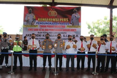 Mapolres Labuhanbatu Musnahkan Sabu 45 Kg, AKBP Deni Beberkan Kronologis Penangkapannya