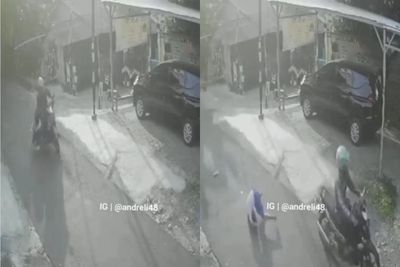 Tragis! Detik-detik Bocah Terguling Beberapa Meter di Aspal, Korban Tabrak Lari Pemotor