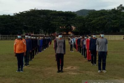 Pemkot Padangsidimpuan Seleksi Calon Paskibra HUT ke-76 RI dengan Protokol Kesehatan