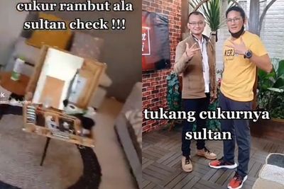 Cukur Rambut Ala Sultan, Pria Ini Terima Pesanan Online ke Kantor hingga Rumah Sakit