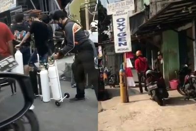 Sempat Sesak, Kondisi Antrean Pengisian Tabung Oksigen di Jakarta Selatan Kini Sepi