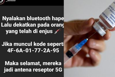 Viral! Akun Teluuur Klaim Orang Yang Divaksin Terhubung Bluetooth dan Jadi Antena 5G