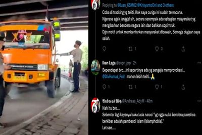 Truk Juga Dipasangi Bendera Palestina, Sengaja Diprovokasi agar Terkesan Islamophobia?