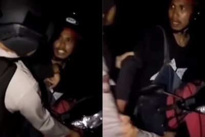 Aksi Kocak Pria Ini saat Hendak Ditilang Petugas Polisi: Kamu yang Kuasai Bumi Kah?