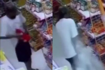 Duh! Pencuri Terekam CCTV Minimarket Sembunyikan Susu Dalam Celana, Endingnya Bikin Ngakak