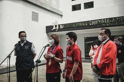 Anies Baswedan Resmikan Gedung Sasana Emas Greysia-Apriyani