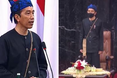 Tampil Beda, Presiden Jokowi Kenakan Pakaian Adat Suku Baduy di Sidang Tahunan MPR