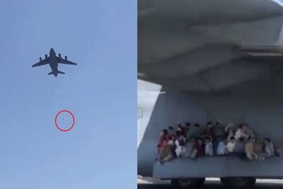 Ngeri! Detik-detik Warga Afghanistan Jatuh dari Pesawat Saat Coba Kabur dari Taliban