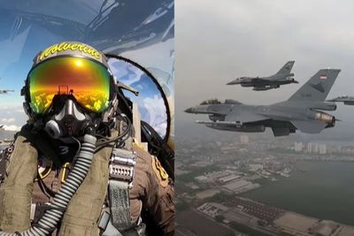 Langsung dari Kokpit F-16, TNI AU Ucapkan Selamat HUT RI Saat Lakukan Fly Pass di Udara
