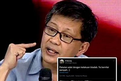 Netizen Kecam Twit Rocky Gerung Soal Pakaian Adat dengan Kelakuan Biadab