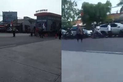 Momen Pengendara Heningkan Cipta Peringati Kemerdekaan RI di Jaksel, Netizen: Merinding