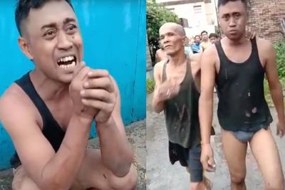 Ngiler Tubuh Janda Cantik, Kolor Ijo Dihajar Warga Tepergok Nyelinap Rumah di Medan