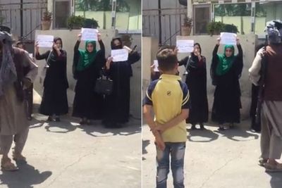 Berani, 4 Wanita Afghanistan Turun ke Jalan untuk Memprotes Taliban