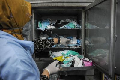 FOTO: Teknologi Pengolah Limbah Masker