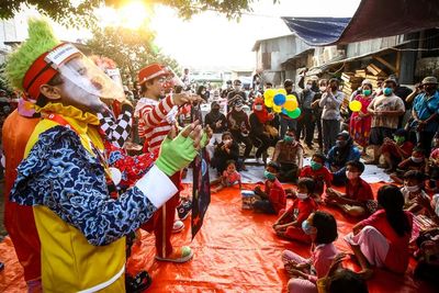 FOTO: Trauma Healing Anak-Anak Korban Kebakaran