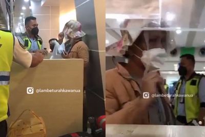 Emak-emak Teriak Histeris di Bandara karena Tak Diizinkan Terbang, Ngaku Istri Kolonel