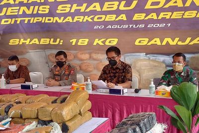 Bareskrim Musnahkan 18 Kg Sabu dan 144 Kg Ganja dari Sejumlah Wilayah