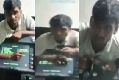 Pria India Mencoba Rampok ATM, Malah Terjebak di Dinding, Polisi Sampai Keheranan