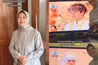 Nenek Ini Dandan Cantik, Rupanya Jadi Tamu Online di Acara Nikahan Lesti-Billar