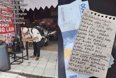 Haru! Pria Ini Jalan Kaki Bogor-Bandung Demi Belikan HP Anaknya dengan Uang Rp600 Ribu