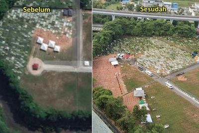 Perbandingan Area Pemakaman Sebelum dan Sesudah Covid-19, Bikin Merinding