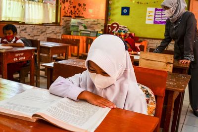 FOTO: Pembelajaran Tatap Muka Terbatas di Tasikmalaya