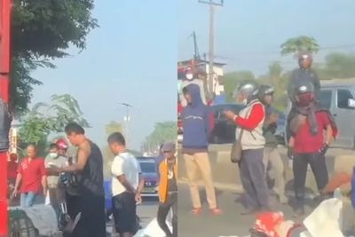 Mengenaskan! Pemotor Tewas Terlindas Truk di Jatisari Karawang, Coba Menyalip Tapi Gagal