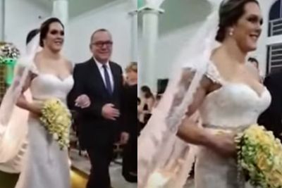 Pengantin Wanita Ini Dikira Transgender, Netizen Salfok ke Lengannya yang Berotot Bak Pria