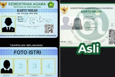 Geger Kartu Nikah dengan 4 Kolom Istri di Bagian Belakang Keluaran Kemenag, Cek Faktanya