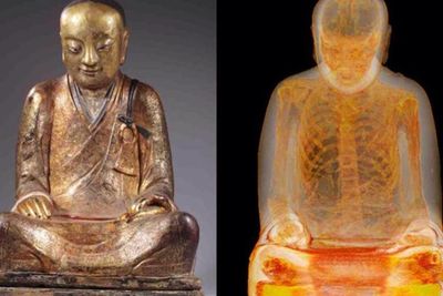 Patung Buddha Ini Discan, Petugas Terkejut di Dalamnya Ada Jenazah Biksu