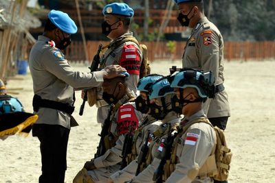 FOTO: Pembaretan Pasukan FPU 3 Minusca